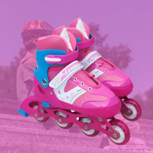 buy-adjustable-roller-skates-online-pink