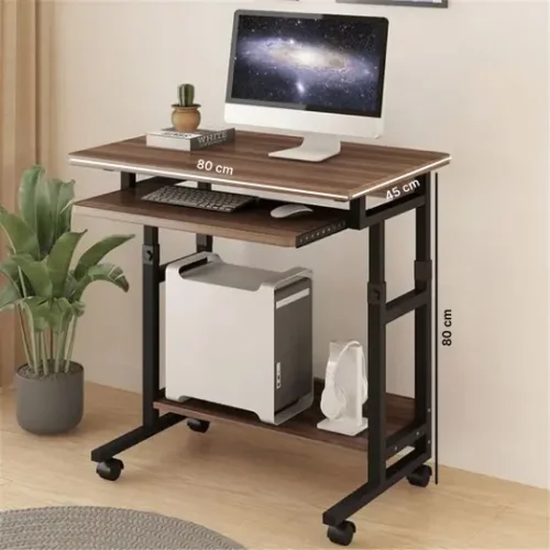 buy-adjustable-rolling-laptop-desk-with-wheels-brown